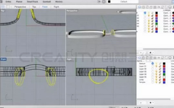 3D打印機專屬定制眼鏡框